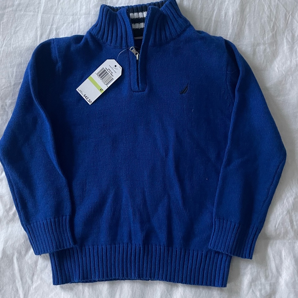 Nautical Quarter Zip Sweater